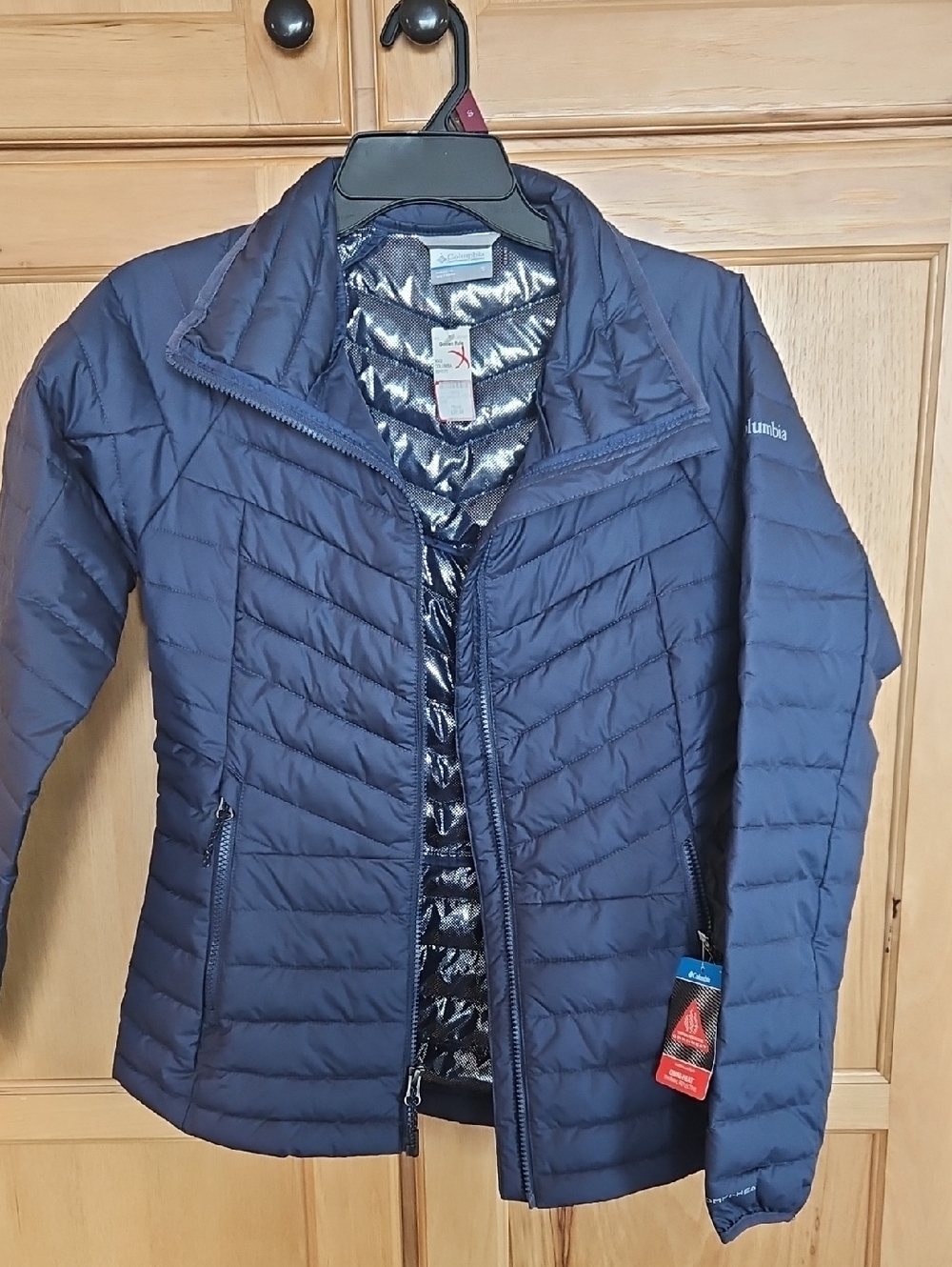 Columbia Navy Packable Quilted Puffer Jacket
